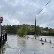 Station Road has been closed due to flooding.