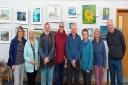 Members of OVAS at their exhibition in Honiton