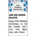 JUNE and VERNON HOLISTER