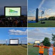 Seaton Town Council set up the outdoor cinema