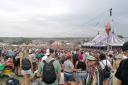Huge crowds at the Stonebridge stage at Glastonbury Festival in 2022.