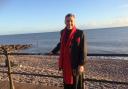 Festival director Ian Bowden on Sidmouth seafront