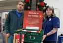 Tesco shoppers in Axminster donate toys to Axminster Waffle House