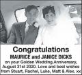 MAURICE and JANICE DICKS