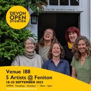 The 5 artists @ Feniton are Kerry Johnstone, Chloe Morter, Helen Challinor, Ann Bruford and Lisa Parkyn.