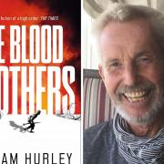 Sidmouth-based author Graham Hurley with his latest book
