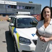 Alison Hernandez at Barnstaple Police Station.