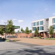 An artists impression of Cranbrook's new town centre