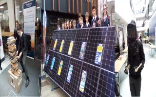 West Exe students learn about solar energy.