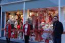 Fields Winners of Large Retailer Window Christmas Competition - Sidmouth Chamber of Commerce - With Simon Jupp