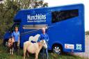 Munchkins volunteers Nicky Hitchcock and Emma Fidge with Shetland ponies Annie and Bilbo. Picture: MMSR