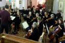 Members of Axe Vale Orchestra rehearsing for their concert at Axminster. Picture: AVO