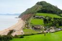 Branscombe beach and the Sea Shanty cafe