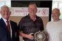 Captain Paul Willey with Winners Stuart Slater and Julian Phillips