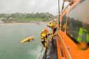 A demonstration rescue was held by Exmouth RNLI