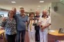 Winners of the Howard Cottrell Trophy  Feniton -  Nessa Murdock, Arthur Murdock,  John Holmes,  Sidmouth -  Karen Hollingdale. Allan Davis and Paul Irvine