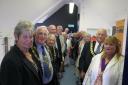 Dorset civic leaders visited Lyme Regis Lifeboat Station on Monday
