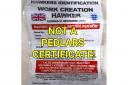 An example of a fake pedlar's certificate.