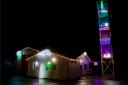 Seaton Fire Station Christmas lights