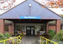 The main entrance to Seaton Community Hospital.