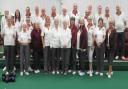 Members of Honiton Bowling Club before the Social Match