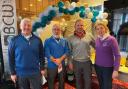 Captain Paul Willey with winners Barry Colbourne, Steve Charlton and ladies Captain Jayne Jackson