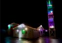 Seaton Fire Station Christmas lights