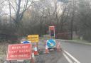 Temporary lights on the A30