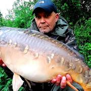 Rich Parks 20lbs Mirror Carp from Newbarn Angling Centre