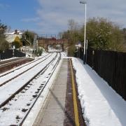 I travelled to Honiton Railway Station, on Monday 19th March 2018 after the snow. Picture: Luke Eveleigh