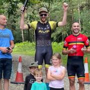 Axe Valley Pedallers on the podium