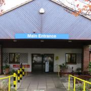 The main entrance to Seaton Community Hospital.