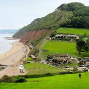 Branscombe beach and the Sea Shanty cafe