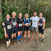 Honiton runners at the Westdown Wander