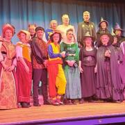 The cast of Wyrd Sisters, Colyton Theatre Group