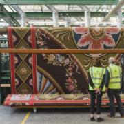 The rug being restored by Axminster carpets belongs to Saltram House, National Trust