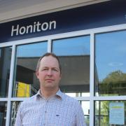 Richard Foord MP at Honiton railway station