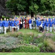 The national judges with Exmouth in Bloom and supporters