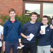Happy Colyton Grammar students with their results