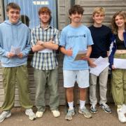 Clyst Vale students collect A-level results