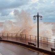 Storm Ciaran at Sidmouth