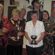 Prizewinners at Feniton Bowls Club