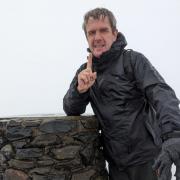 Challenge number one - Tim at the summit of Snowdon