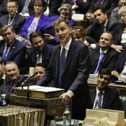 Chancellor Jeremy Hunt announcing his autumn statement in the House of Commons