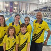 Honiton swimmers at County Champs