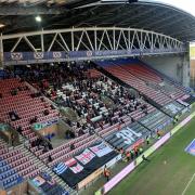 Exeter fans at Wigan