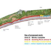 The plan for the new coastal defences at Seaton