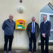 In the photo (left to right) Gavin Warren (GW electrics), David House and Dave Dickinson (Churchwardens)