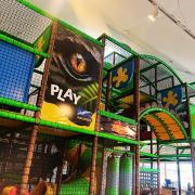 Dinosaur themed soft play area at Jurassic Discovery