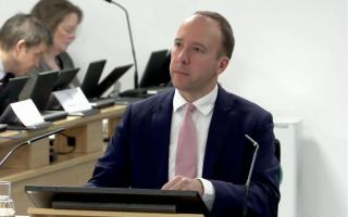 Matt Hancock said he was a ‘team player’ when asked why he recommended arguing the UK was ‘better prepared than other countries’ (UK Covid-19 Inquiry/PA)